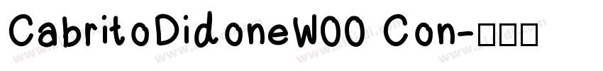 CabritoDidoneW00 Con字体转换